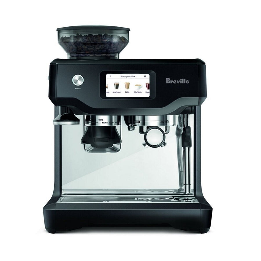 Breville Barista Touch Coffee Machine - Touch Screen, Programmable Milk Settings, Black - BES880BTR