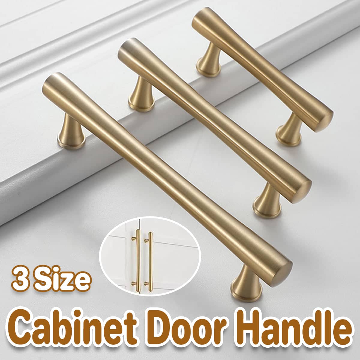 Cabinet Door Handle in Metal Alloy - 16.5cm Long, 12.8cm Hole Spacing - view 2