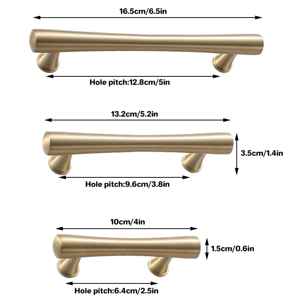Cabinet Door Handle in Metal Alloy - 16.5cm Long, 12.8cm Hole Spacing - view 4