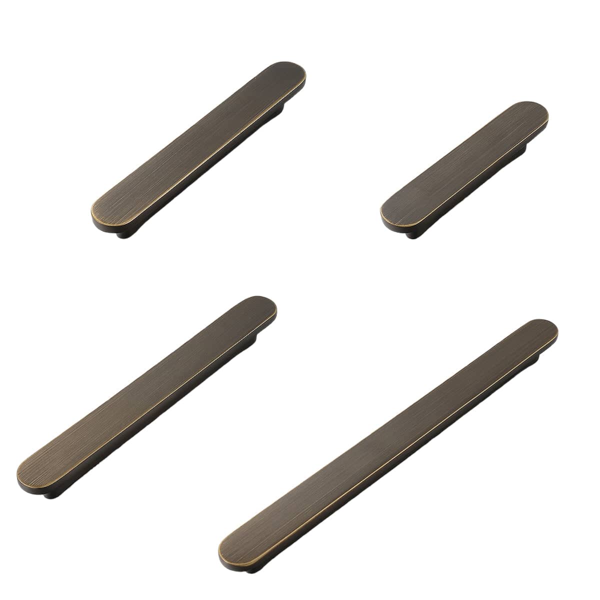 Cabinet Door Handle Pull, 125 mm Long, 96 mm Hole Spacing - Antique Bronze - view 3