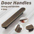 Cabinet Door Handle Pull, 158 mm Long, 128 mm Hole Spacing - Antique Bronze - view 2