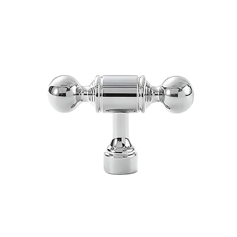 Cabinet Handle in Polished Silver - Single Hole
