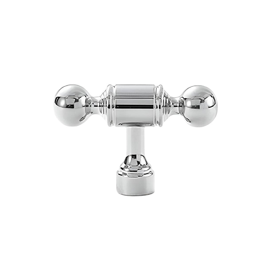 Cabinet Handle in Polished Silver - Single Hole