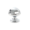 Cabinet Knob in Bright Silver Copper, Single Hole - Dome