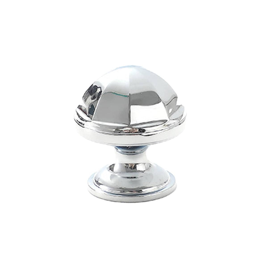 Cabinet Knob in Bright Silver Copper, Single Hole - Dome
