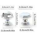 Cabinet Knob in Bright Silver Copper, Single Hole - Dome - view 4