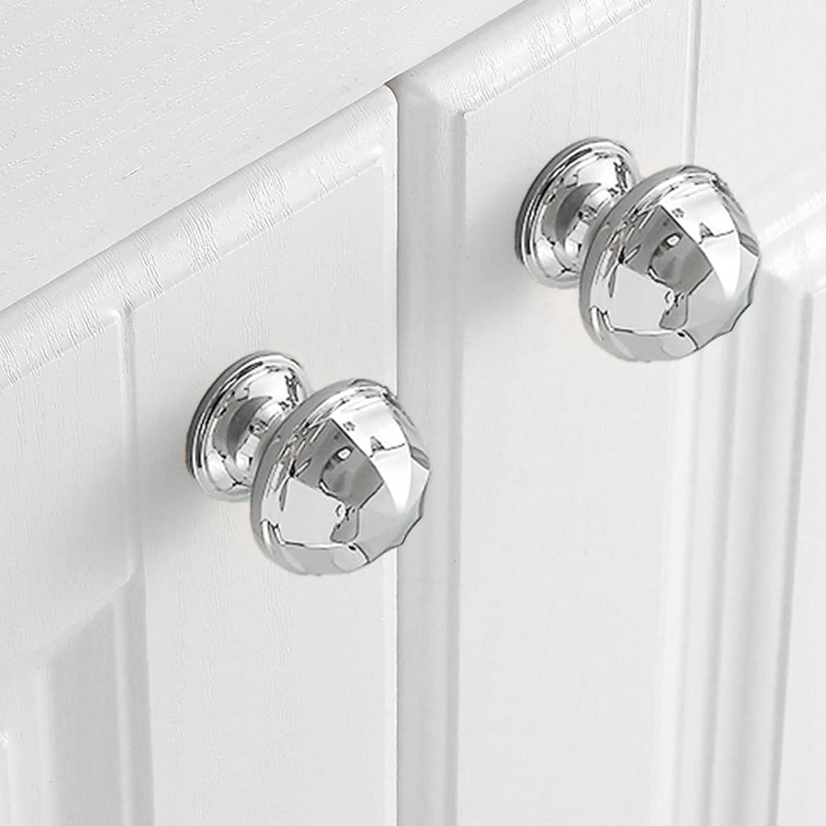 Cabinet Knob in Bright Silver Copper, Single Hole - Dome - view 5