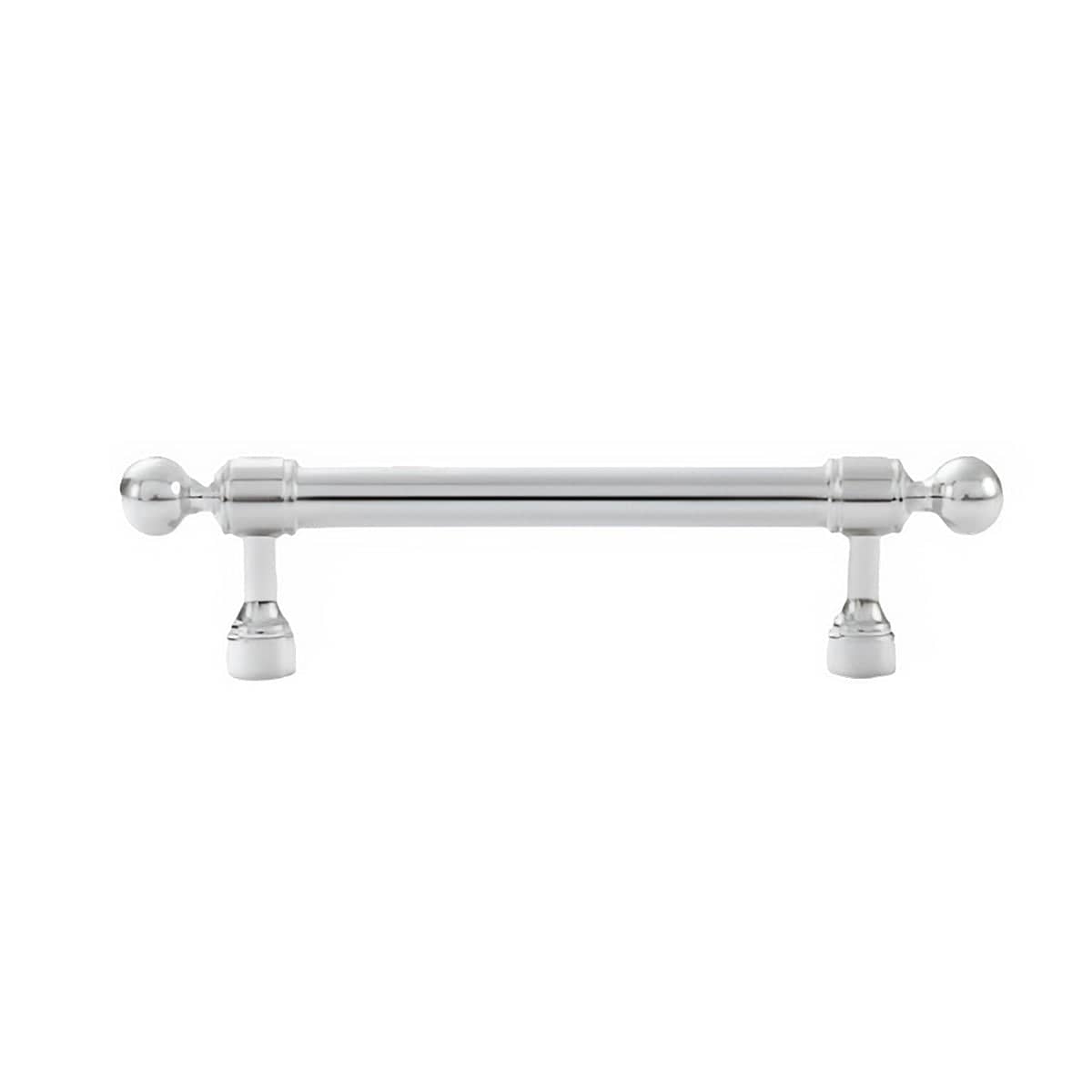Cabinet Pull Handle in Polished Silver - 96 mm Hole Spacing