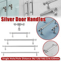 Cabinet Pull Handle in Polished Silver - 96 mm Hole Spacing - view 2