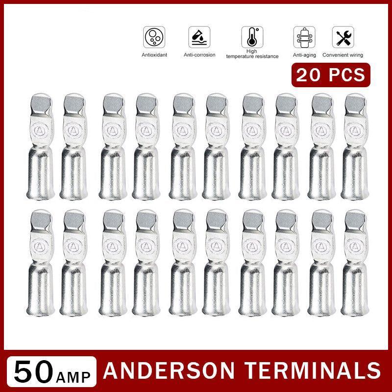 Cable Terminals for 50A Anderson Plugs, 6AWG - Pack of 20