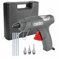Ozito Glue Gun Kit 30W 11mm - 4 Glue Sticks - Grey/Red/Black/Silver - SuperSaverAU - view 1