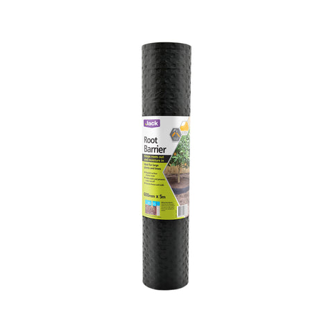 Jack Garden Root Barrier 600mm x 5m Black Recycled Plastic