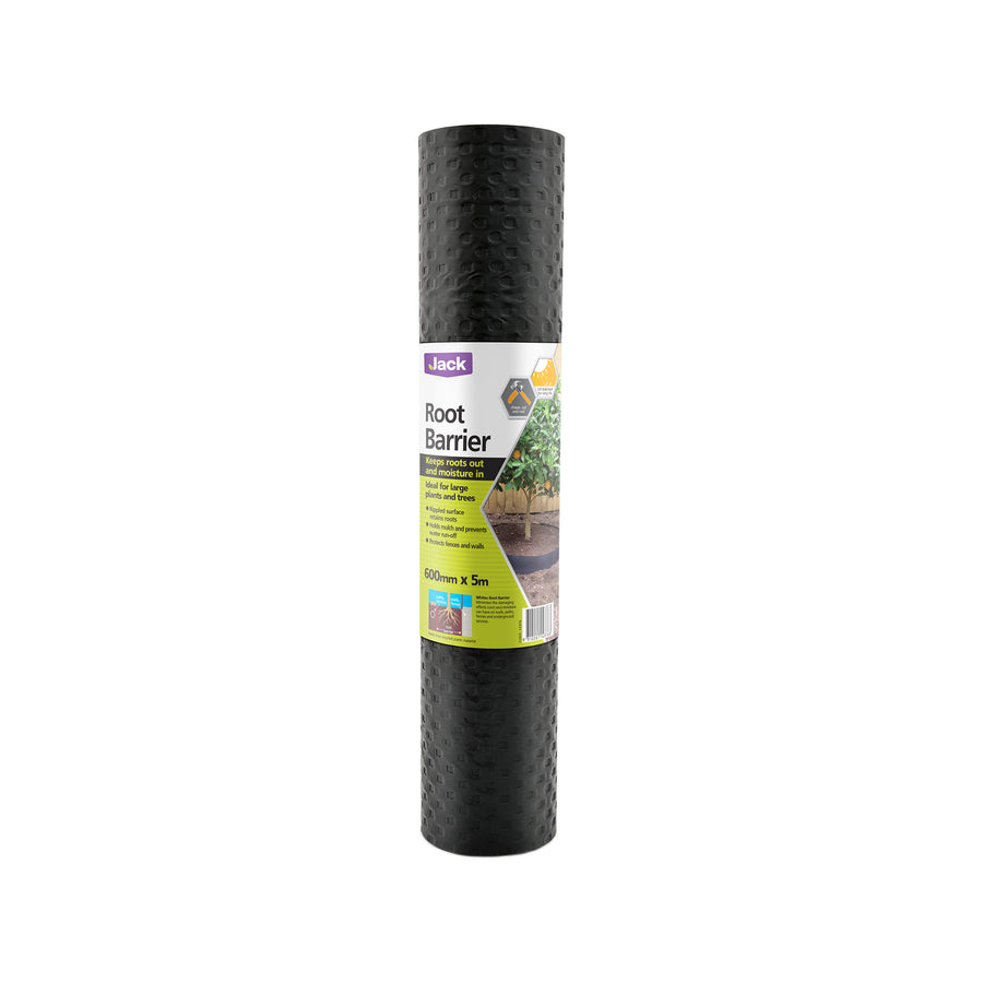Jack Garden Root Barrier 600mm x 5m Black Recycled Plastic