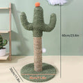 Cactus Cat Scratching Post Climbing Frame with Hanging Ball Toy for Cats and Kittens - view 3
