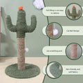 Cactus Cat Scratching Post Climbing Frame with Hanging Ball Toy for Cats and Kittens - view 5