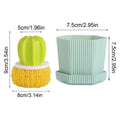 Cactus Dish Scrubber Brush with Handle and Nanofibre Cleaning Balls - view 3