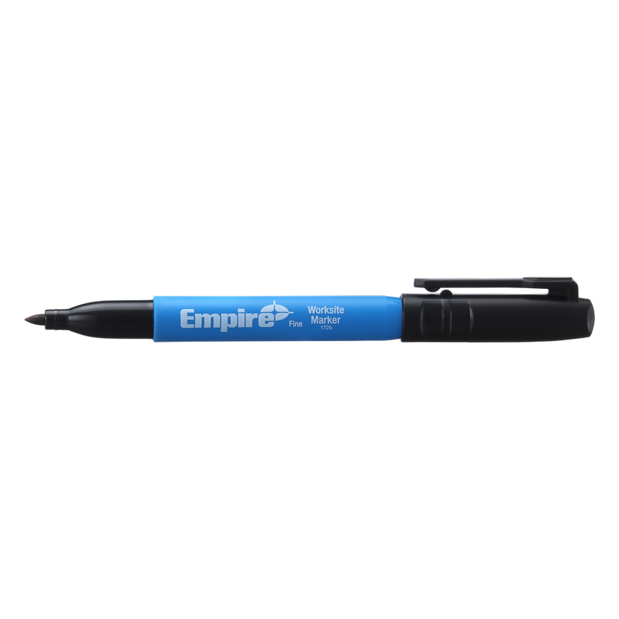 Empire Black Fine Tip Marker - 132mm - Permanent Ink - Quick Dry - SuperSaverAU - view 1