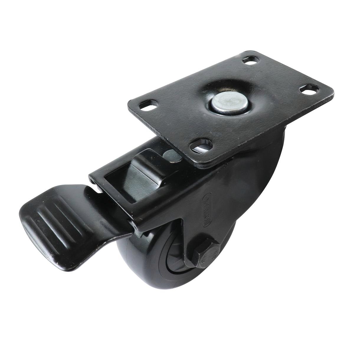Easyroll Swivel Castor - 75mm - PVC - With Brake - SuperSaverAU - view 1