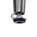 Adoored 150mm Brushed Nickel Tapered Metal Furniture Leg