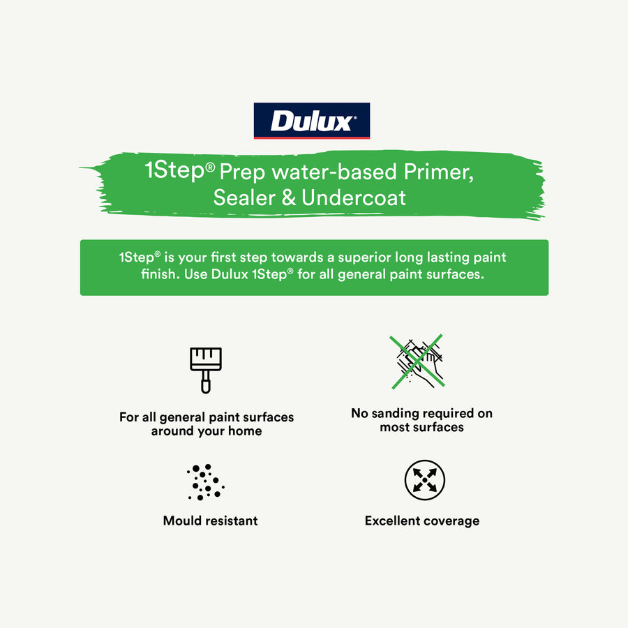 Dulux 2L 1Step Prep Multi Surface Primer Sealer Undercoat