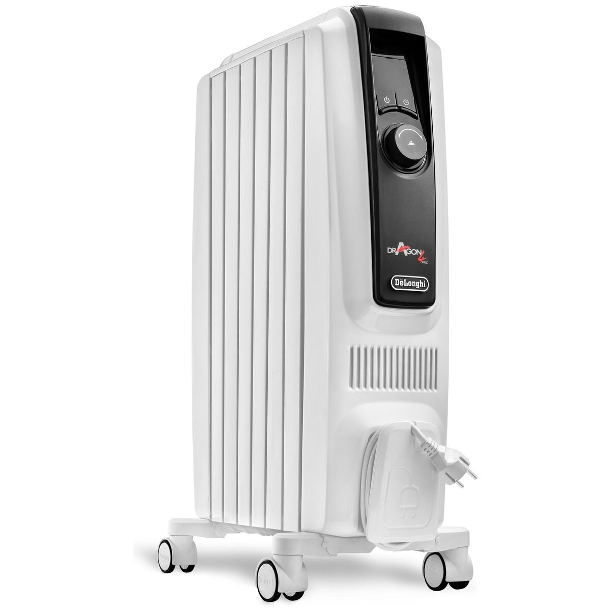 DeLonghi Dragon 4 Pro 1500W Oil Column Heater - Eco Plus Energy Function, Digital LED Controls - TRDX40615E