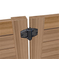 D&D Technologies TruClose Self-Closing Adjustable Safety Gate Hinges, Black, Pool & Child Gate Rated