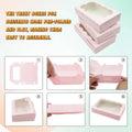 Cake Boxes with Clear Window, Food-Grade Paper, Pack of 50 - White - view 5