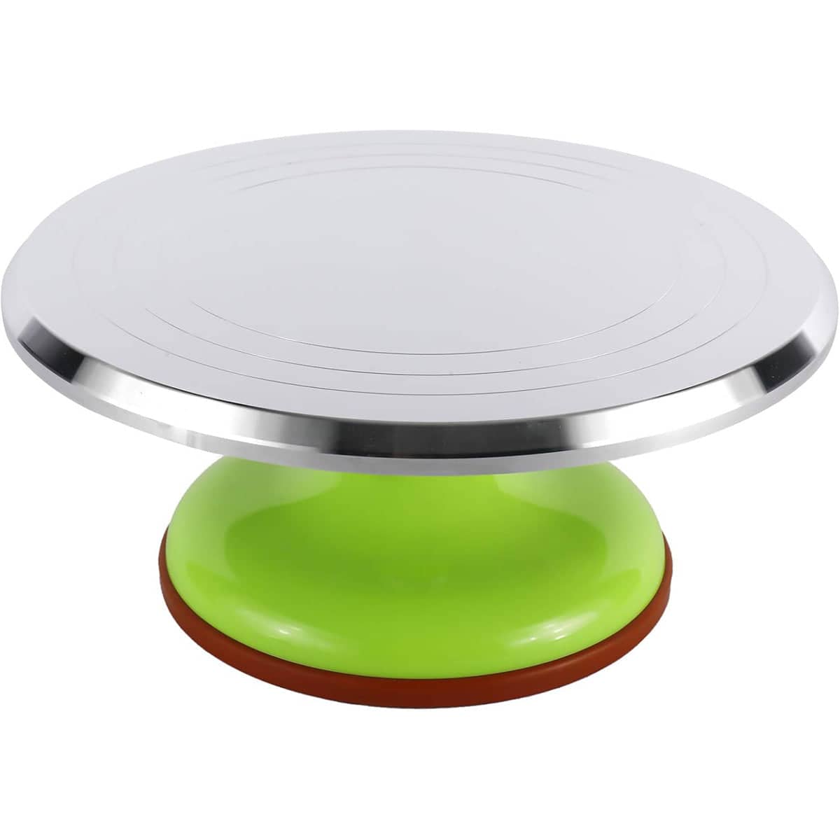 Cake Decorating Turntable with Aluminium-Alloy Top - Green