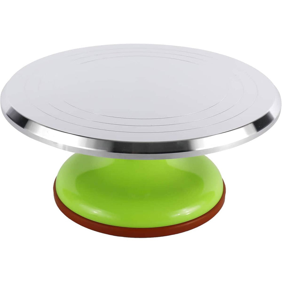 Cake Decorating Turntable with Aluminium-Alloy Top - Green