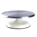 Cake Decorating Turntable with Aluminium-Alloy Top - White