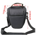 Camera Bag for DSLR and Mirrorless Cameras, Triangle Shoulder Style in Black Nylon - view 3