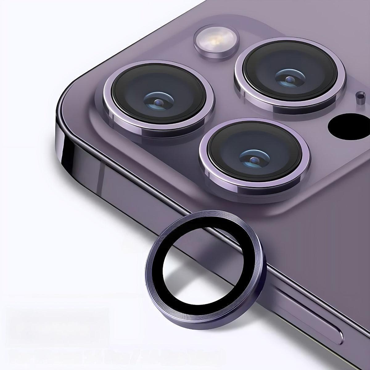 Camera Lens Protector for iPhone 14/14 Plus Metal Ring - Black - view 12