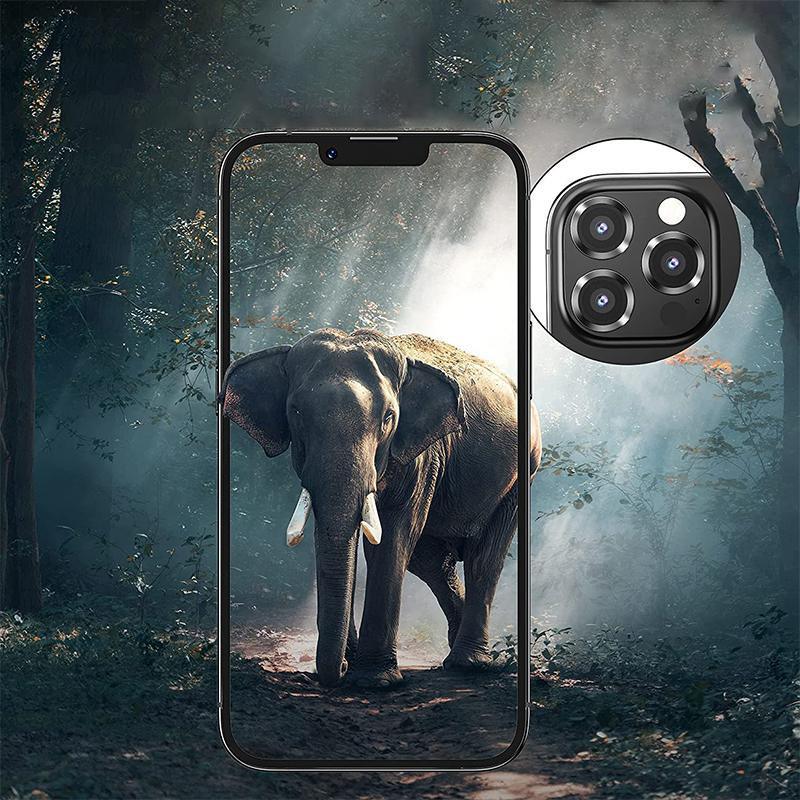 Camera Lens Protector for iPhone 14/14 Plus Metal Ring - Black - view 5