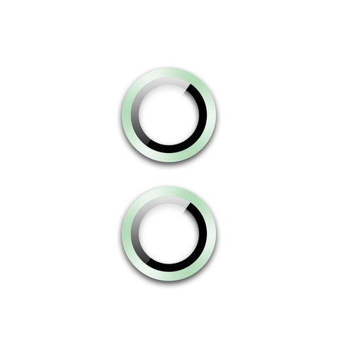 Camera Lens Protector for iPhone 15 and 15 Plus - Light Green, Pack of 2