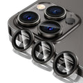 Camera Lens Protector Metal and Glass for iPhone 14 Pro/Pro Max - Black