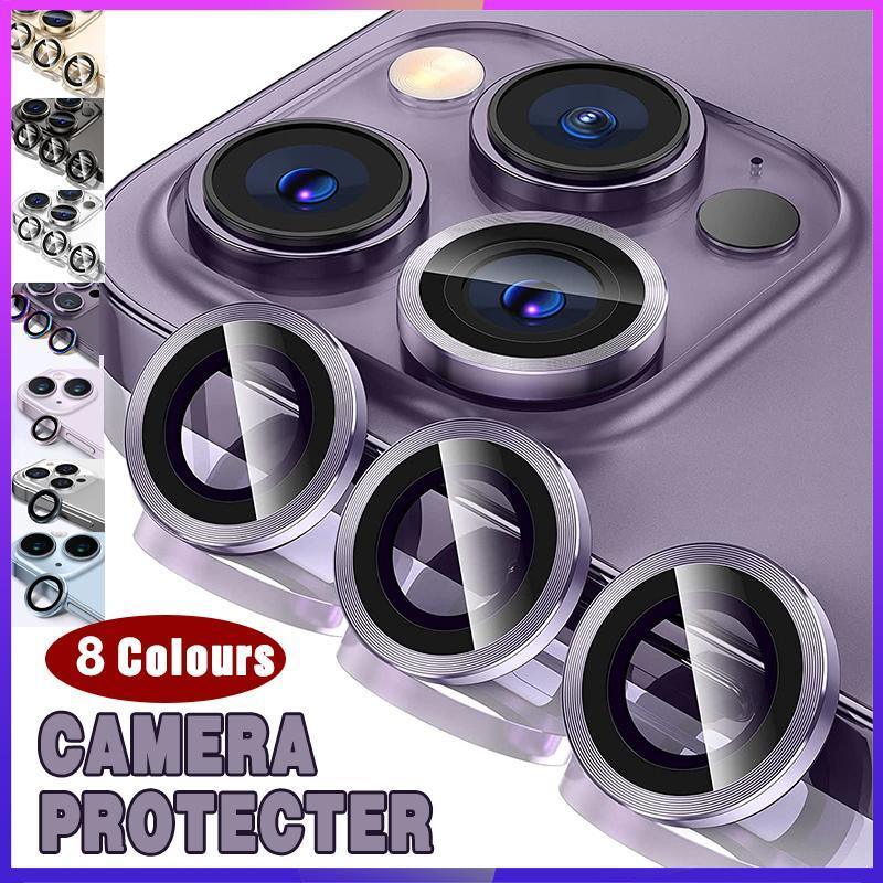 Camera Lens Protector Metal and Glass for iPhone 14 Pro/Pro Max - Blue - view 15