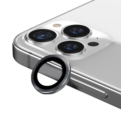Camera Lens Protector Metal and Glass for iPhone 14 Pro/Pro Max - Grey