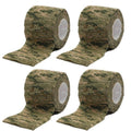 Camouflage Tape, Grass Camouflage - 5cm x 4.5m, 4 Rolls