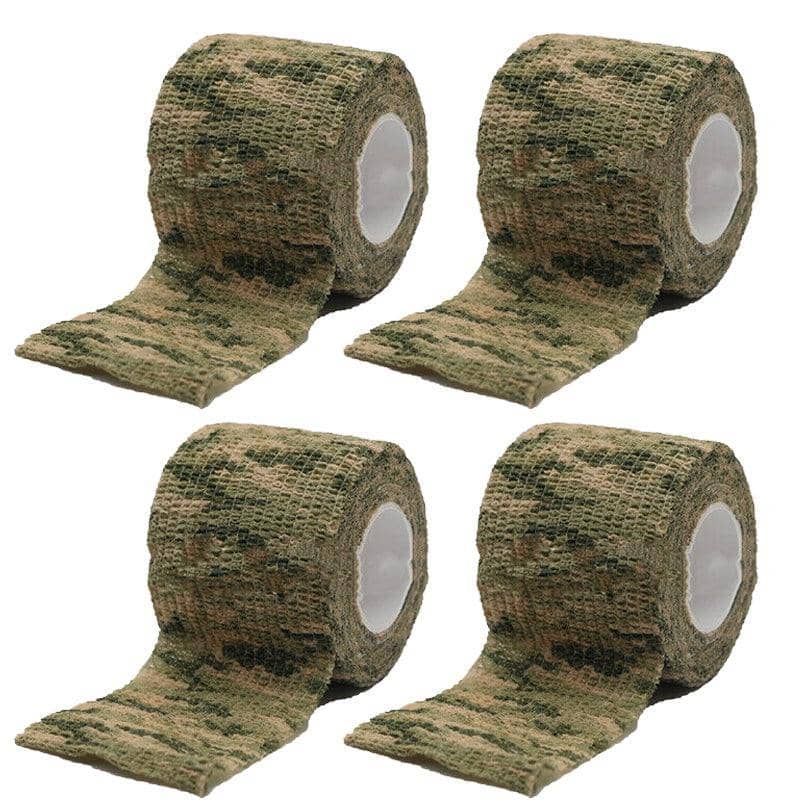 Camouflage Tape, Grass Camouflage - 5cm x 4.5m, 4 Rolls