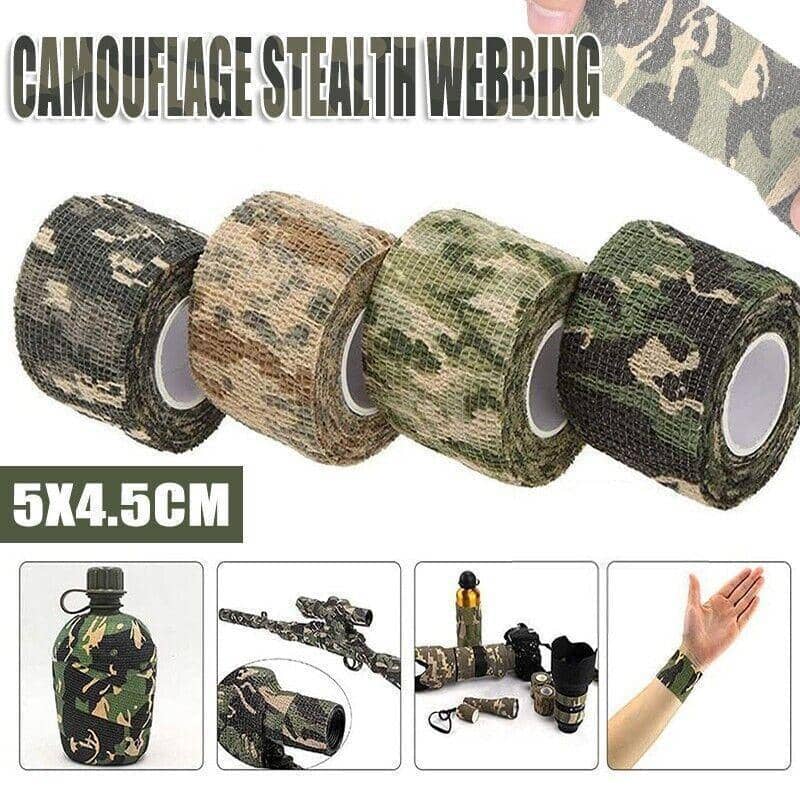 Camouflage Tape, Grass Camouflage - 5cm x 4.5m, 4 Rolls - view 2
