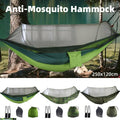 Camping Hammock with Mosquito Net and Pop up Setup for Travel - Army Green - view 2