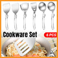 Camping Kitchenware Set of 6 Portable Folding Cooking Spoon Colander Spatula