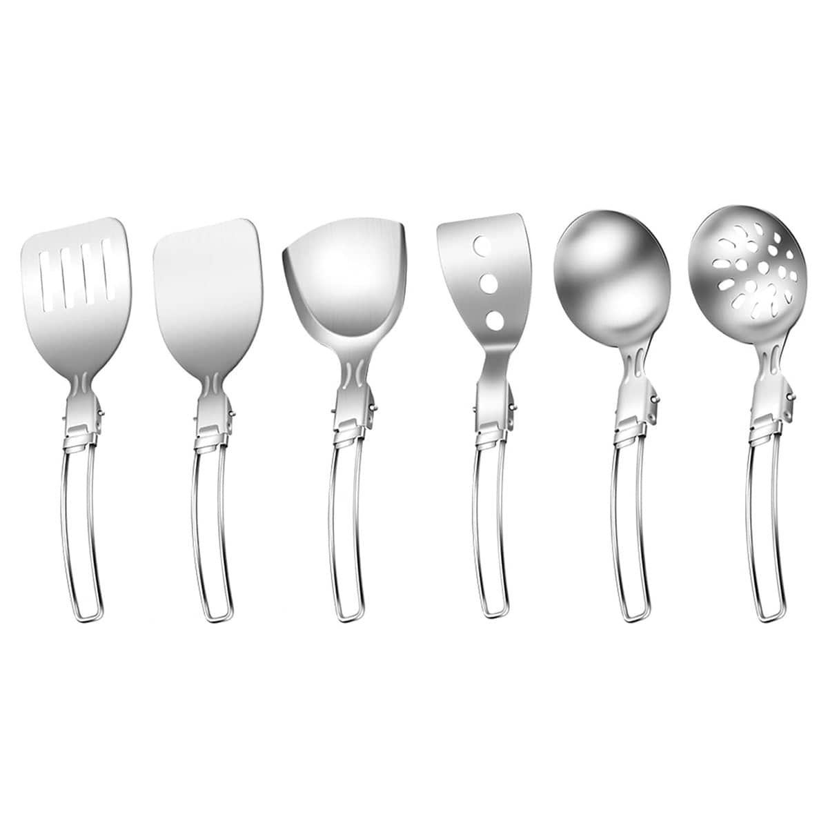 Camping Kitchenware Set of 6 Portable Folding Cooking Spoon Colander Spatula - view 2