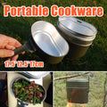 Camping Mess Kit 3-In-1 Canteen Cookware Set for Hiking and Bushcraft
