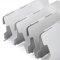 Camping Stove Windshield, Folding Aluminium, 10 Panels, 24 x 84 cm - view 3