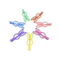 Candy Colour Hair Clips, Pack of 7 - Rabbit Ears