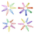 Candy Colour Hair Clips, Pack of 7 - Rectangular - view 3