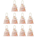 Candy Gift Bags Tote for Party Favours, Pack of 10 - Pink