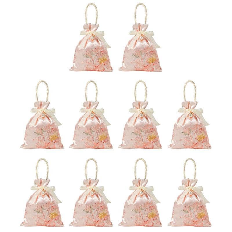 Candy Gift Bags Tote for Party Favours, Pack of 10 - Pink