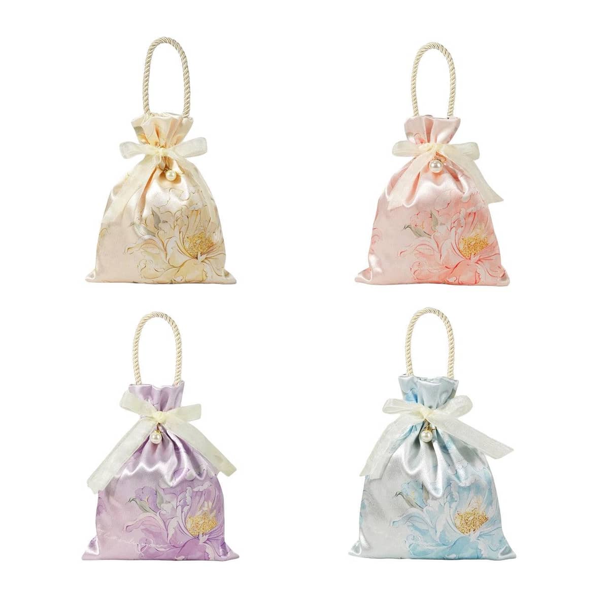 Candy Gift Bags Tote for Party Favours, Pack of 10 - Pink - view 3